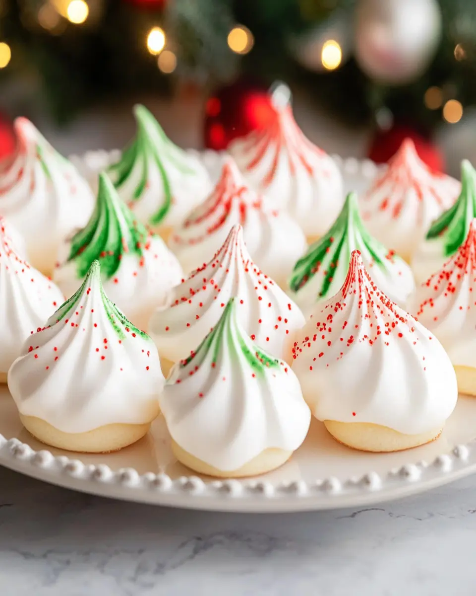 Christmas Meringue Cookies First Image First Image