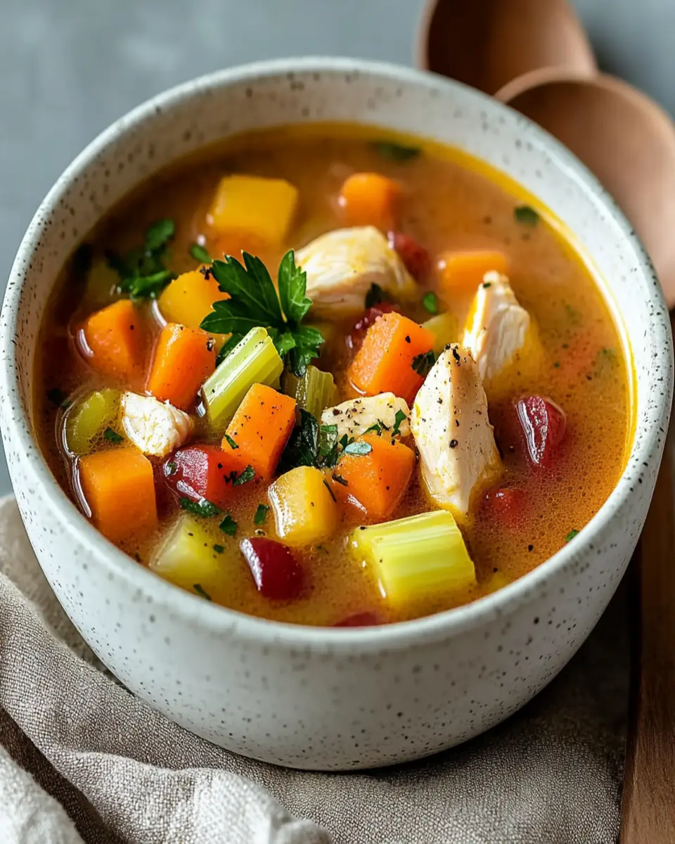 Warm Up with Homemade Chicken Vegetable Soup Delight First Image First Image