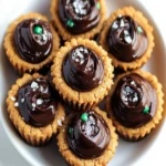 Peanut Butter Cookie Cups with Chocolate Ganache First Image First Image