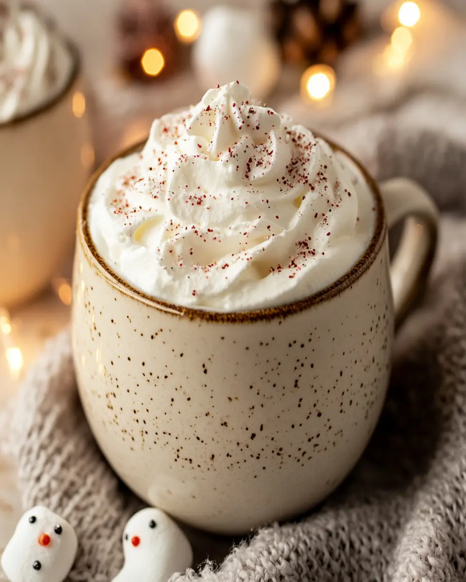 Snowman Soup – Easy Warm Vanilla Milk for the Holidays First Image First Image