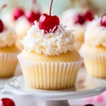 Coconut Cherry Cupcakes First Image First Image