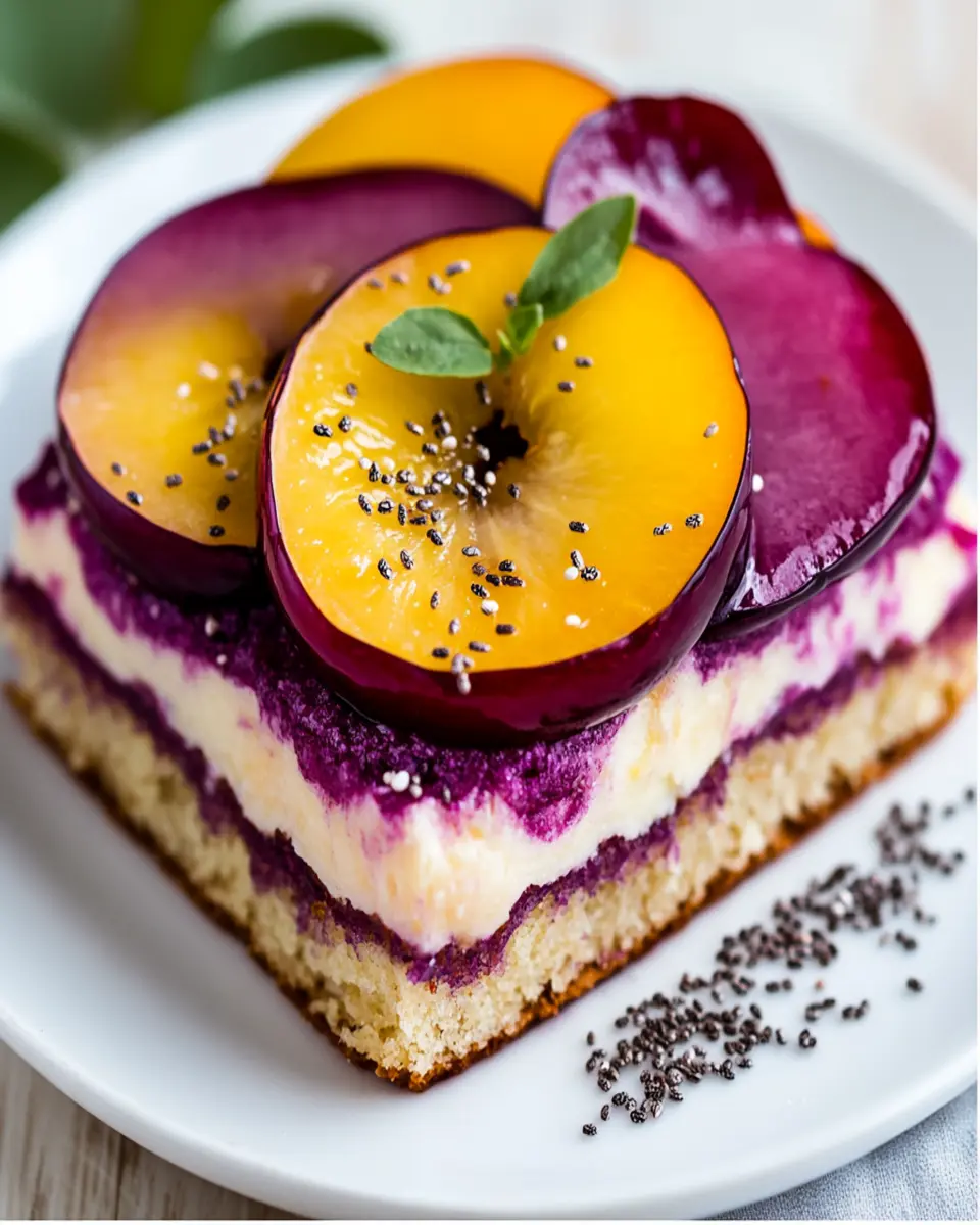 Delicious Healthy Plum Slice for an Energizing Breakfast Treat First Image First Image