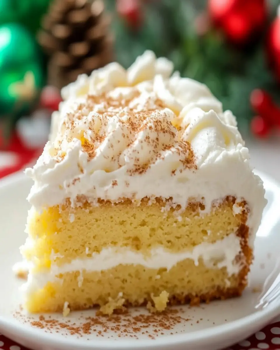 Easy Eggnog Cake First Image First Image