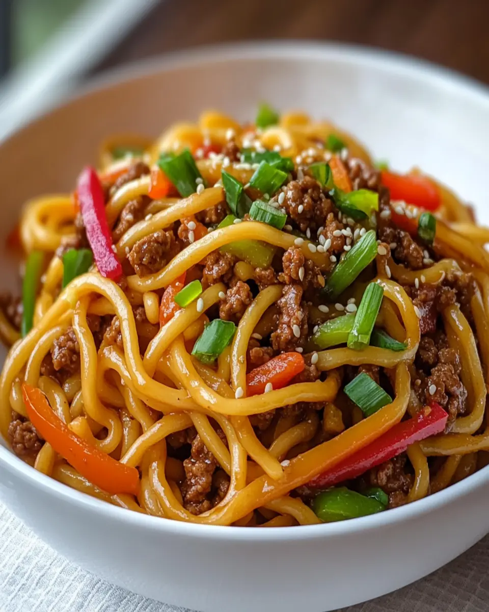 Ground Beef Lo Mein First Image First Image
