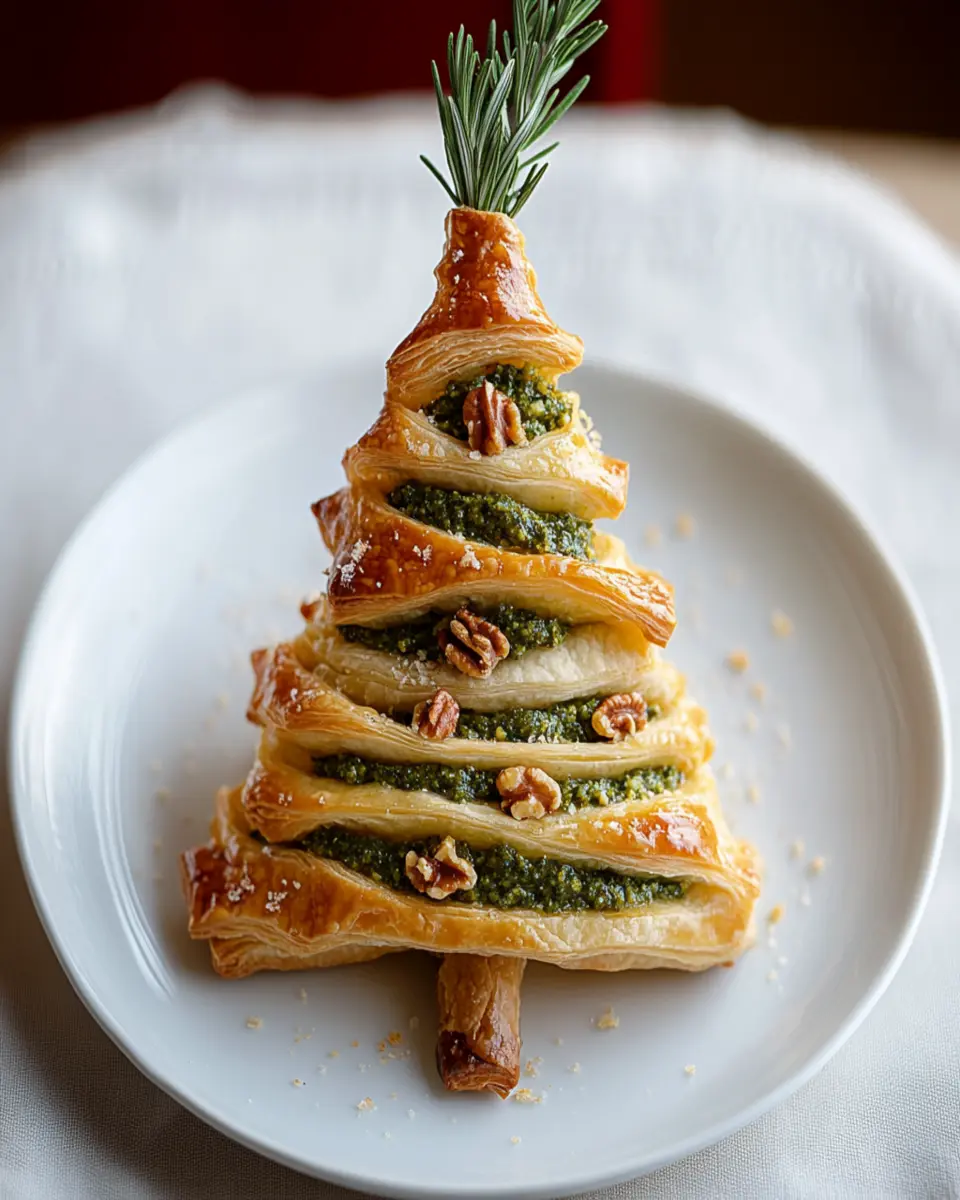 Walnut Pesto Puff Pastry Tree First Image First Image