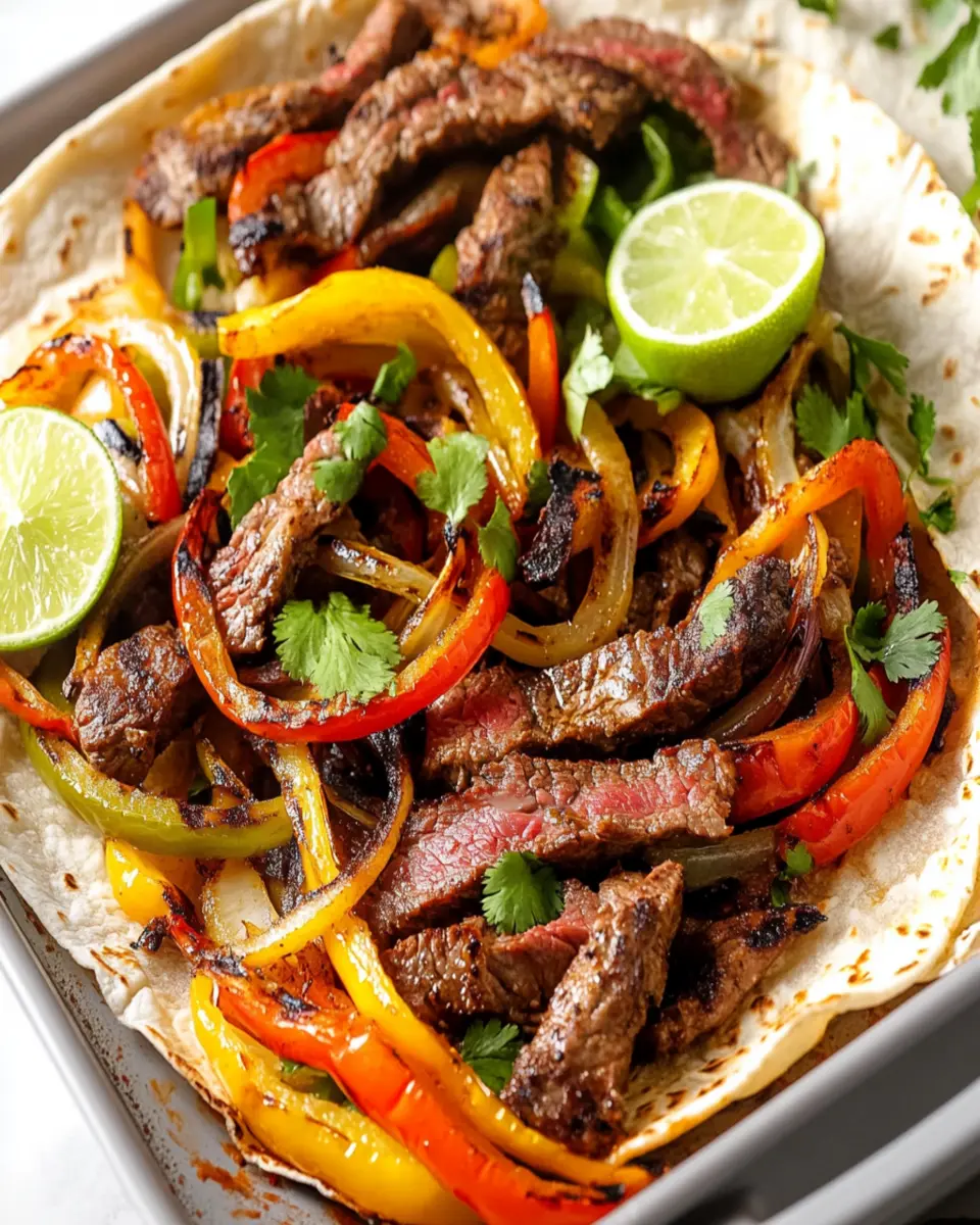 BEST Steak Fajitas First Image First Image