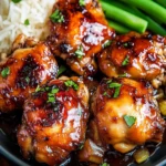 Honey Garlic Boneless Chicken Thighs First Image First Image