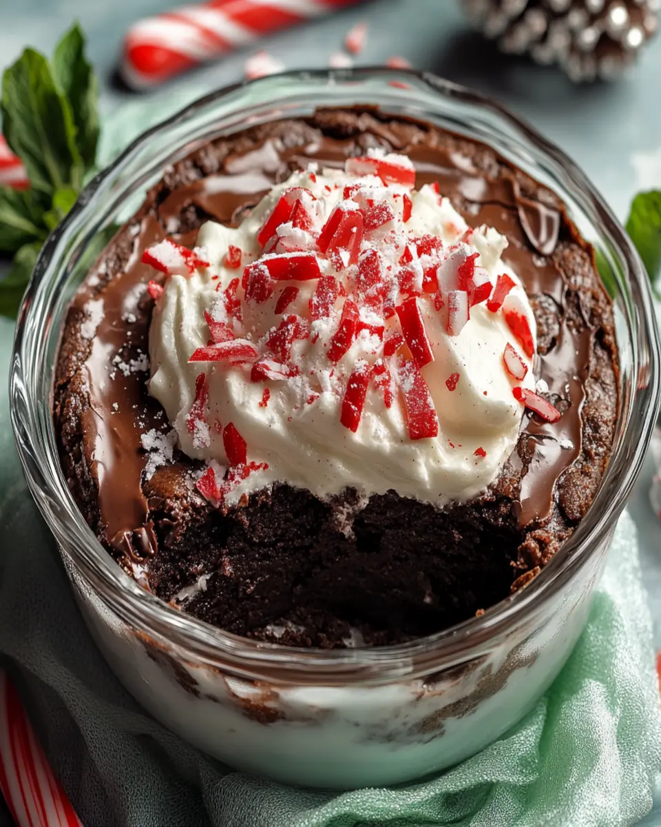 Peppermint Brownie Pudding First Image First Image