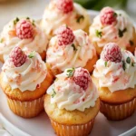 Cream Soda and Raspberry Cupcakes First Image First Image