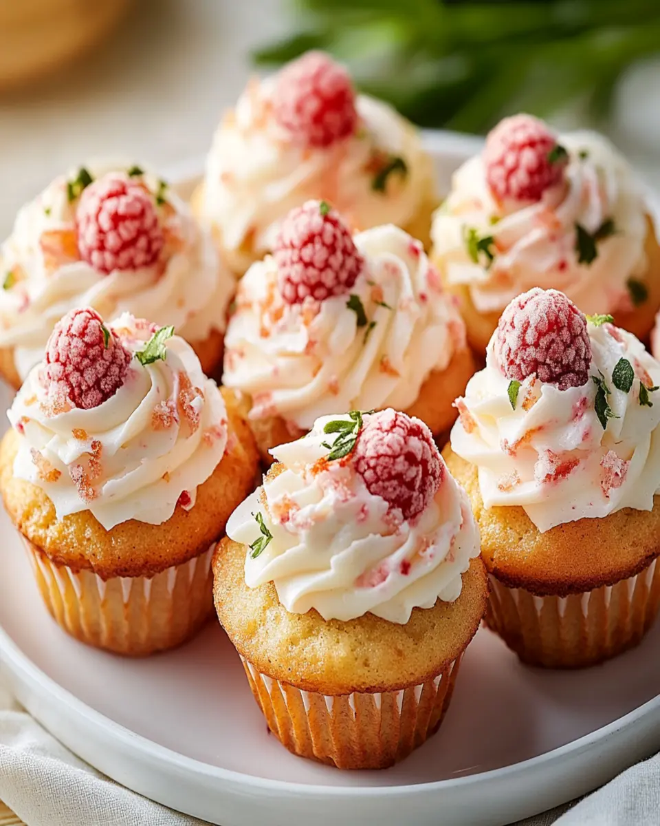Cream Soda and Raspberry Cupcakes First Image First Image