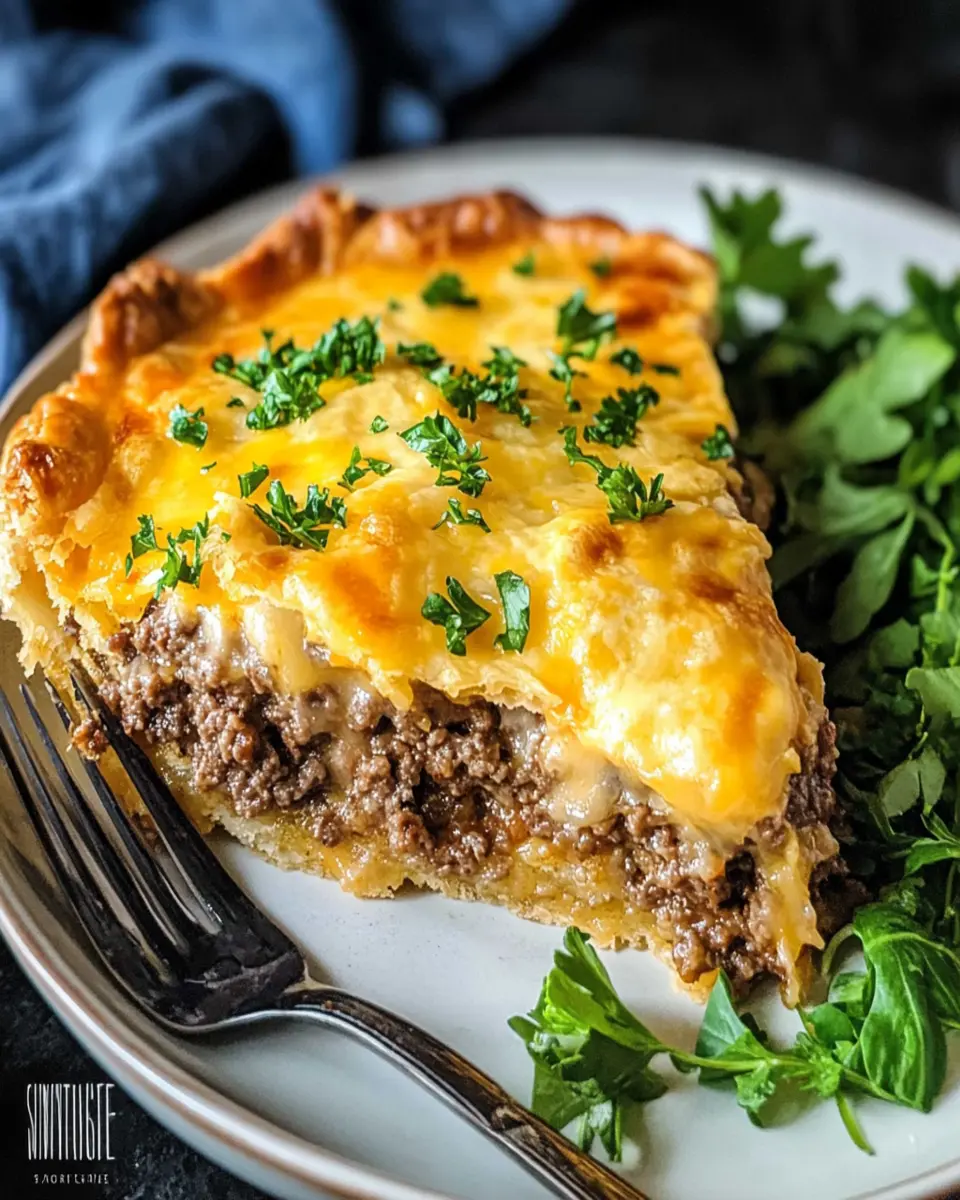 Impossible Cheeseburger Pie First Image First Image