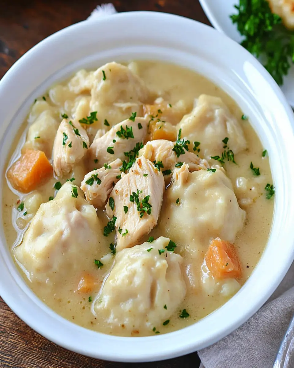 Slow Cooker Chicken and Dumplings First Image First Image