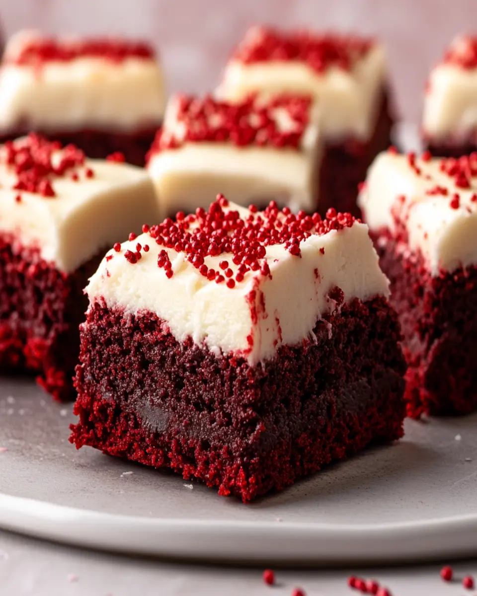 Red Velvet Brownies Recipe First Image First Image