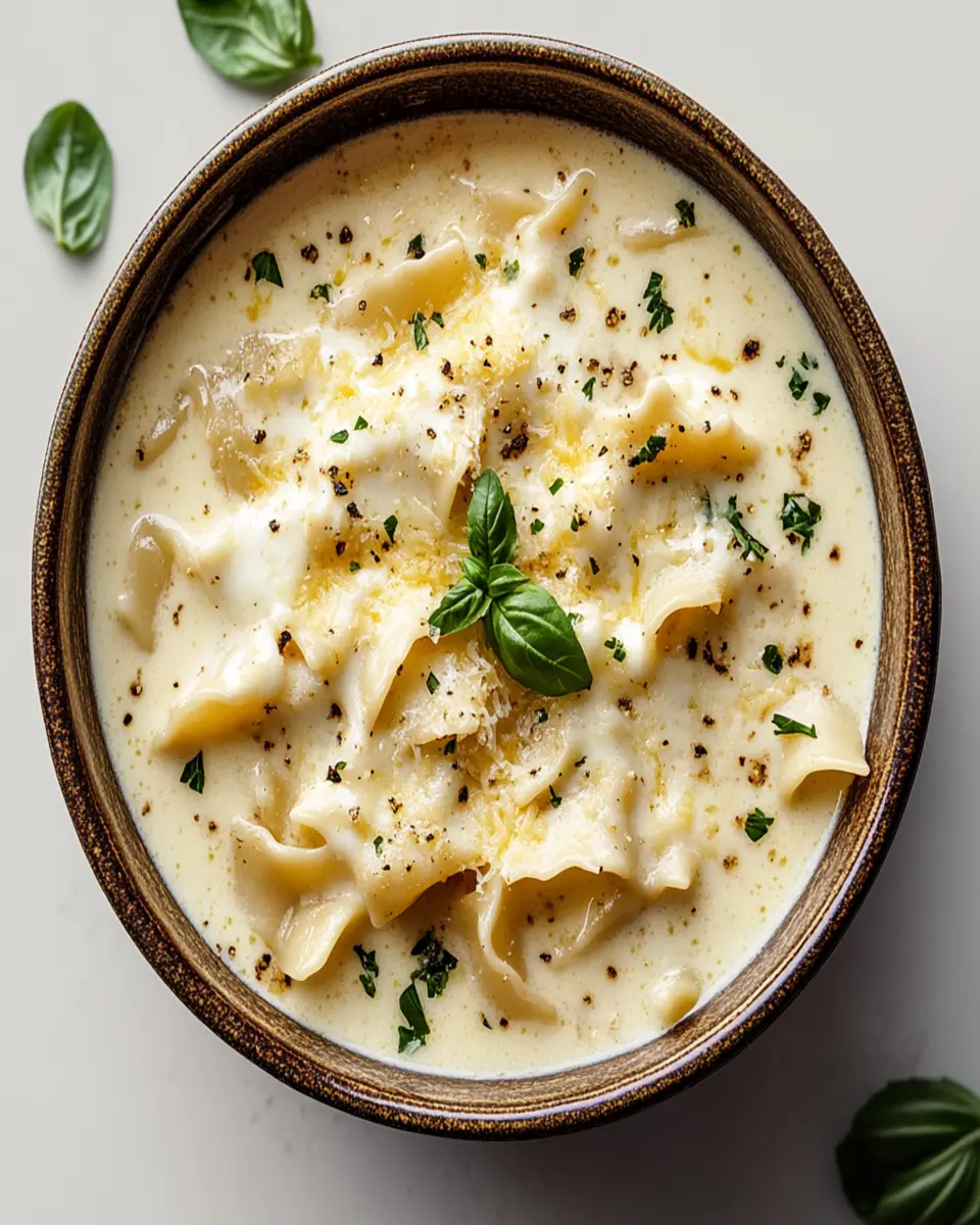 Creamy Alfredo Lasagna Soup First Image First Image