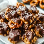 No-Bake Peanut Butter Pretzel Clusters First Image First Image