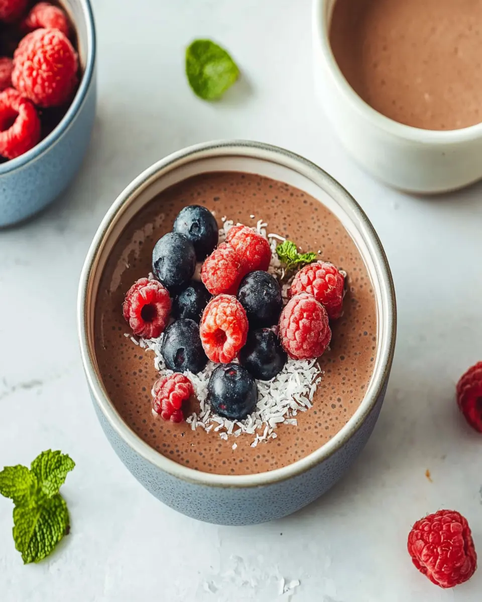 Creamy Chocolate Chia Pudding First Image First Image