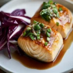 Salmon With Radicchio and Anchovy Sauce First Image First Image