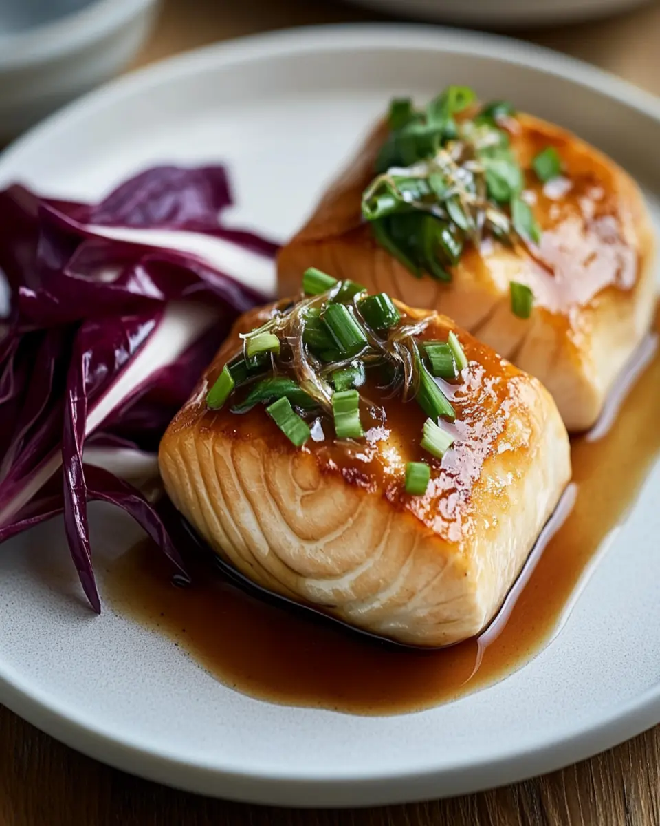 Salmon With Radicchio and Anchovy Sauce First Image First Image