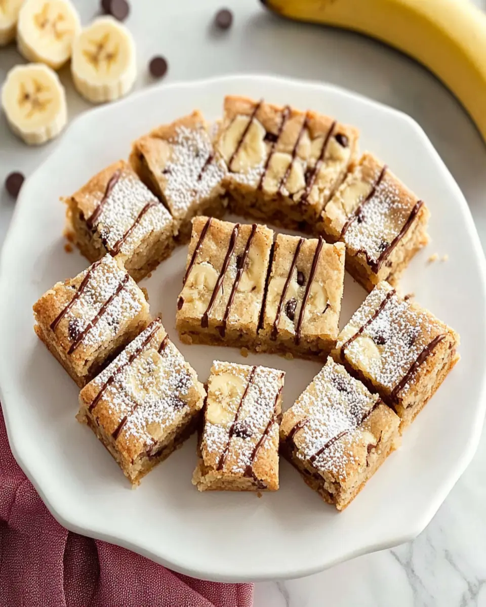 Favorite Banana Blondies First Image First Image