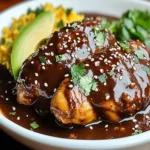 Indulge in Pollo en Mole Poblano: A Flavorful Delight First Image First Image