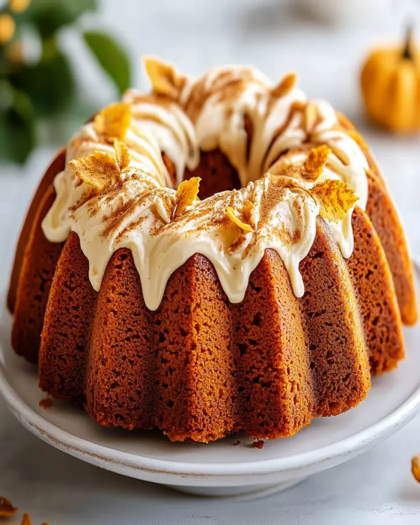 Pumpkin Cream Cheese Bundt Cake First Image First Image