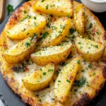 Crispy Garlic Parmesan Potato Wedges First Image First Image