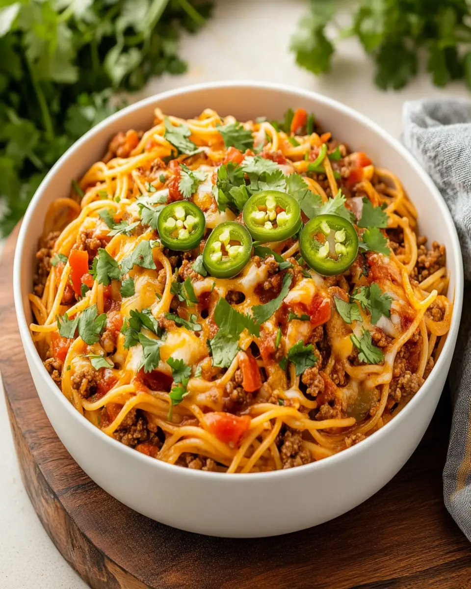 Easy Taco Spaghetti First Image First Image