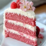 Indulge in Irresistible Pink Velvet Cake Delight First Image First Image