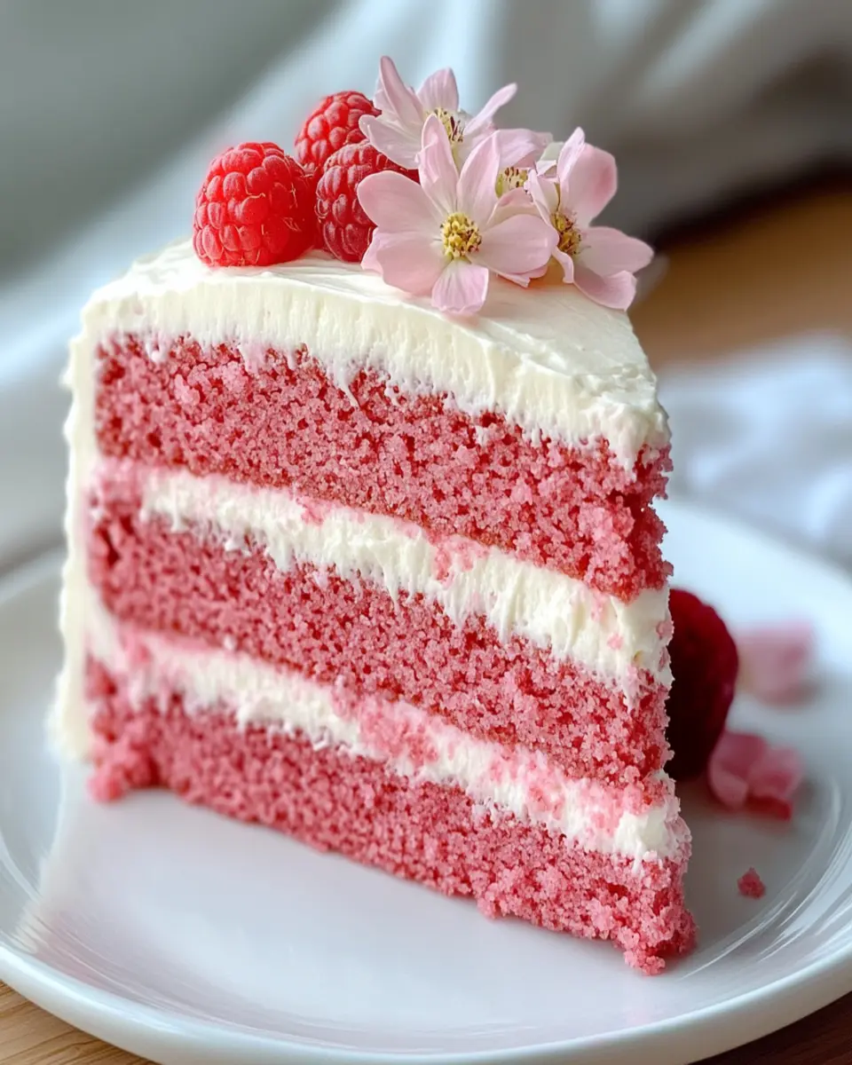 Indulge in Irresistible Pink Velvet Cake Delight First Image First Image