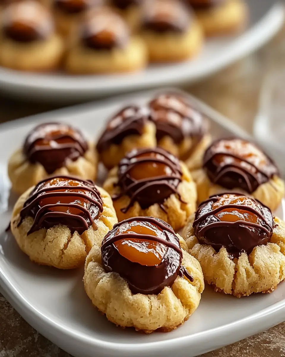Twix Thumbprint Cookies First Image First Image