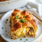 Sausage & Croissant Breakfast Casserole Recipe First Image First Image