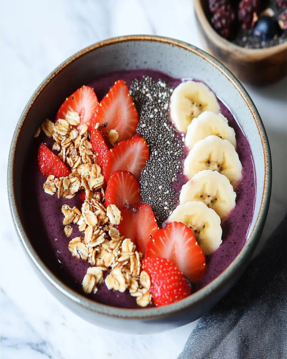 STRAWBERRY BANANA ACAI BOWL First Image First Image