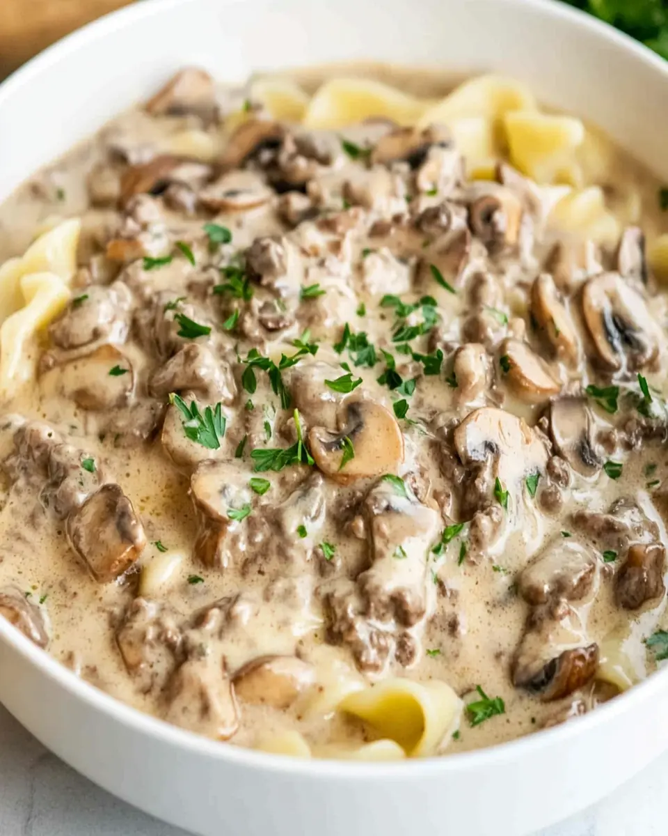 Ground Beef Stroganoff First Image First Image