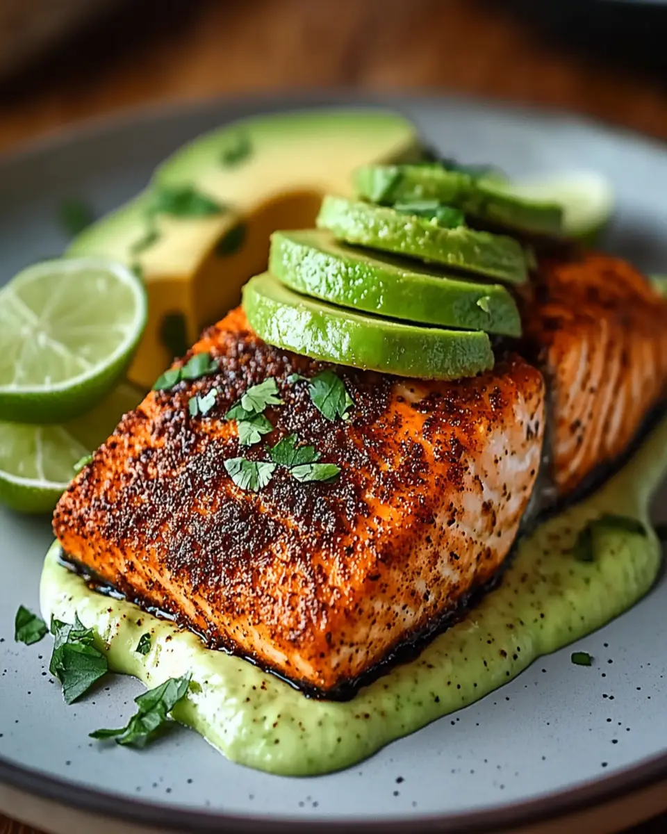 Cajun Salmon Avocado Lime Healthy Recipe First Image First Image