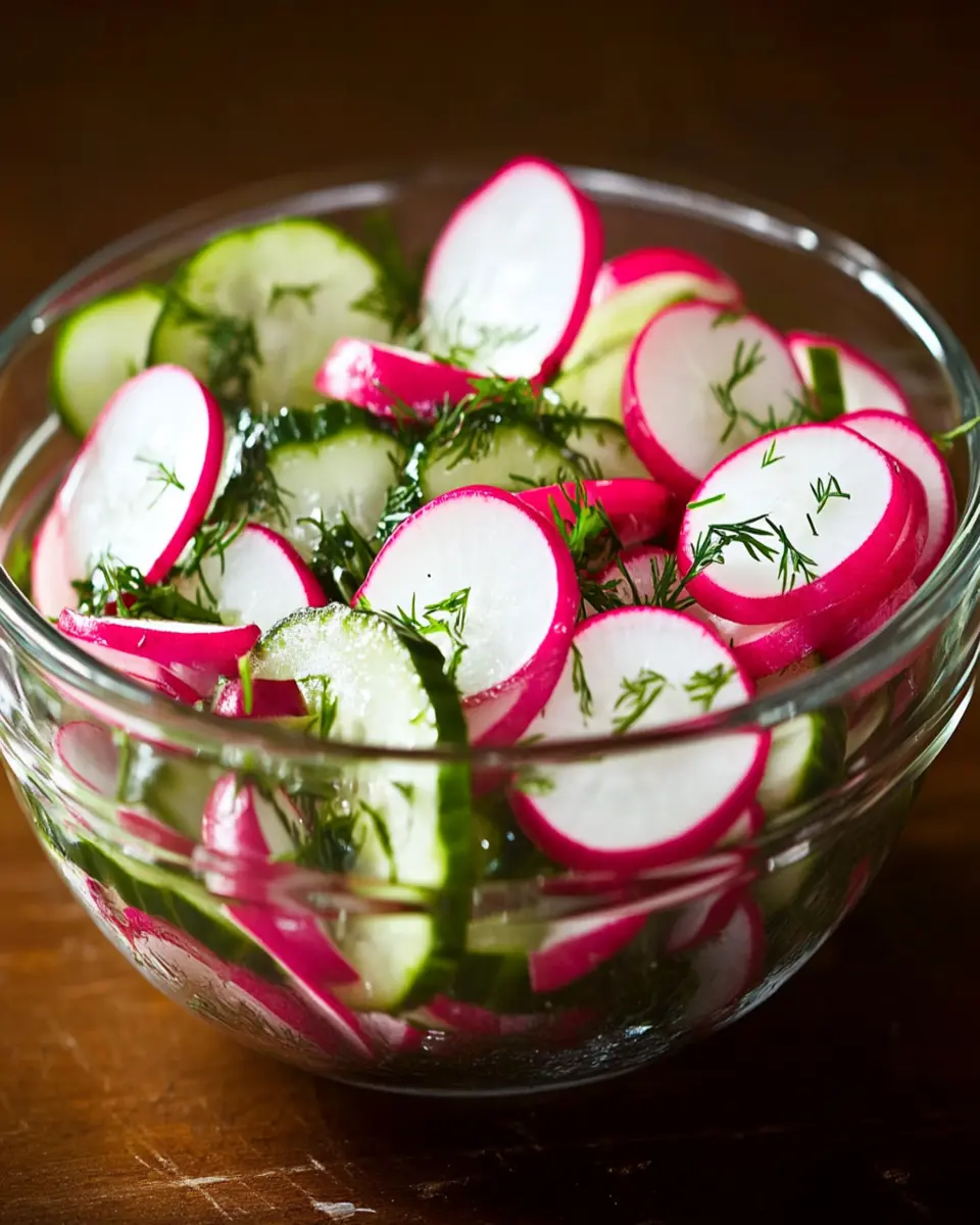 Cucumber and Radish Salad First Image First Image