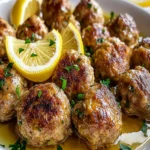 The Softest and Juiciest Greek Meatballs in Lemon Sauce First Image First Image