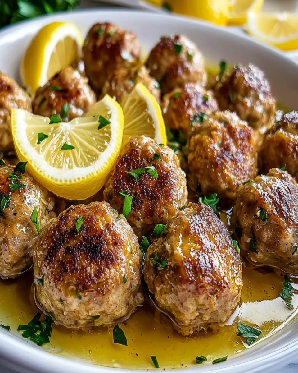 The Softest and Juiciest Greek Meatballs in Lemon Sauce First Image First Image