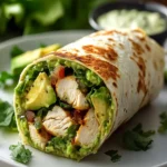 Quick Chicken Avocado Wrap Recipe – Healthy Lunch Idea First Image First Image