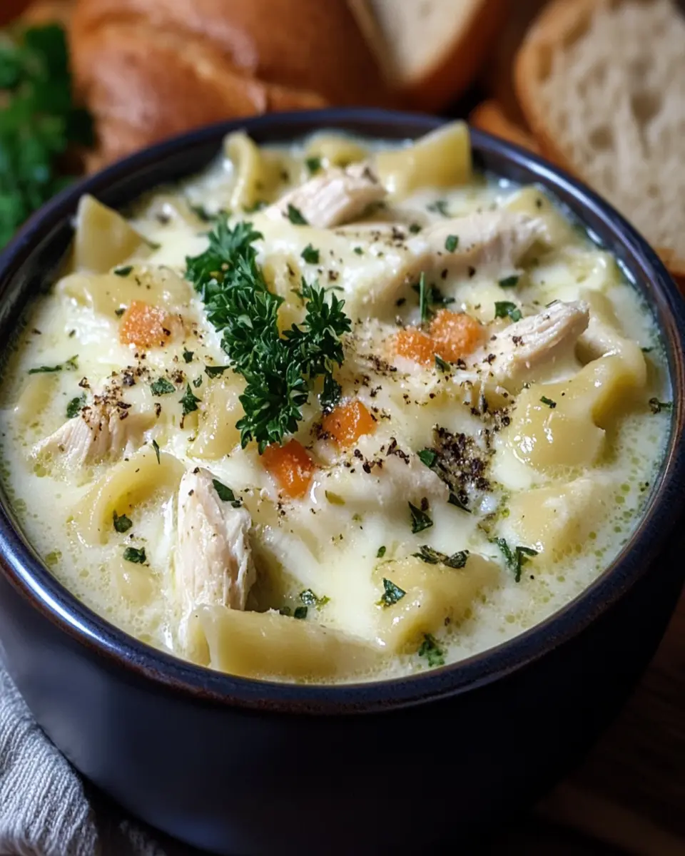 White Chicken Lasagna Soup First Image First Image