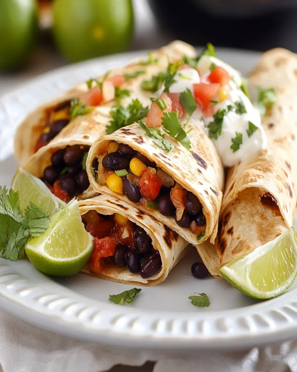 Black Bean Burritos First Image First Image