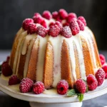 Raspberry White Chocolate Bundt Cake-Decadent Treat First Image First Image