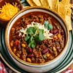 Slow Cooker Beef Chili (with Refried Beans) First Image First Image