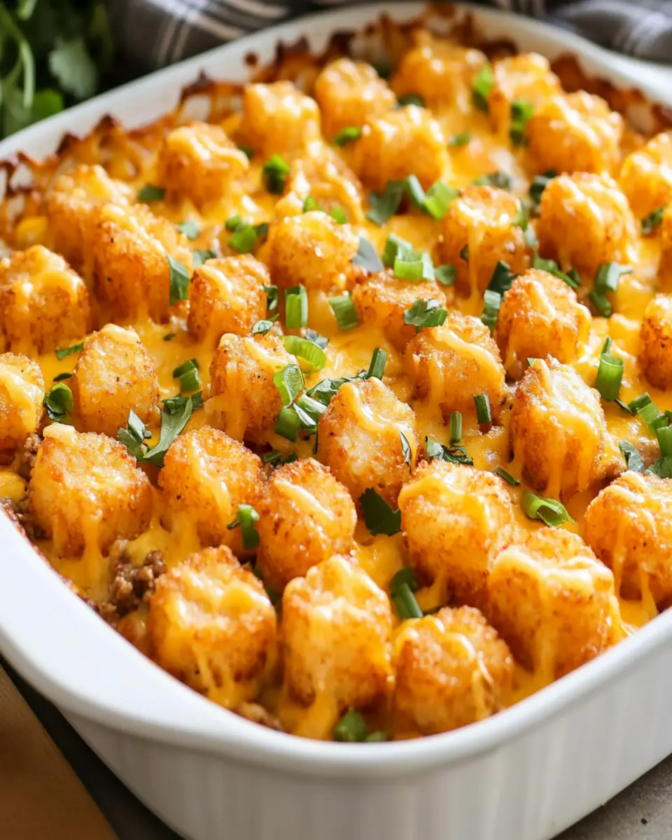 Cheesy Tater Tot Casserole First Image First Image