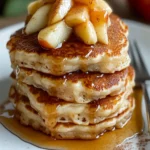 Apple Pie Pancakes with Vanilla Maple Syrup First Image First Image