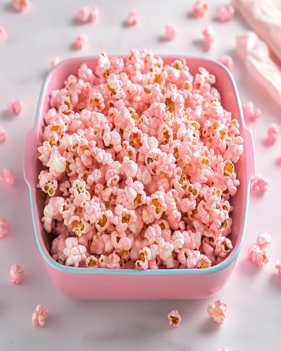 Pink Popcorn Recipe First Image First Image