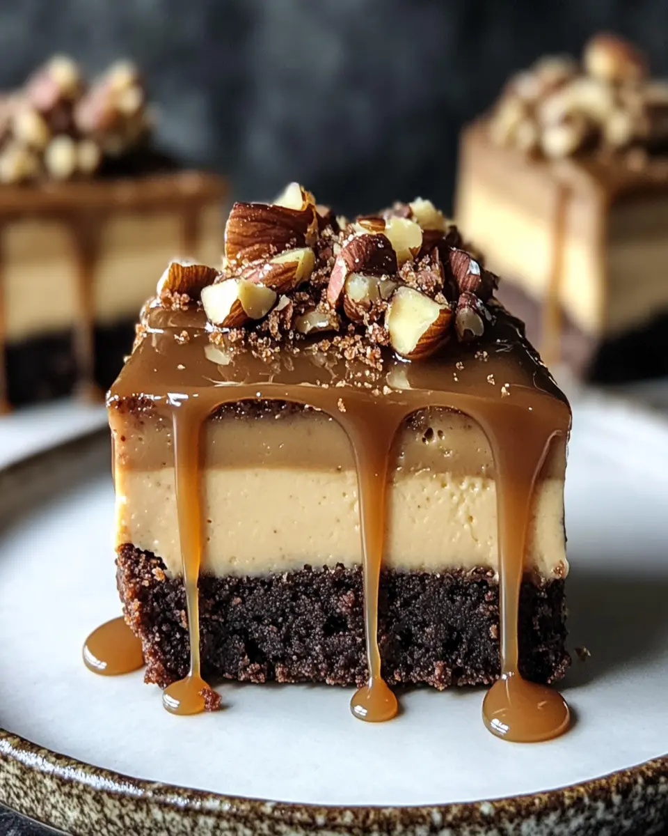 Raw Caramel Brownie Cheesecake Bliss First Image First Image