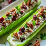 Cranberry Pecan Holiday Celery Boats First Image First Image