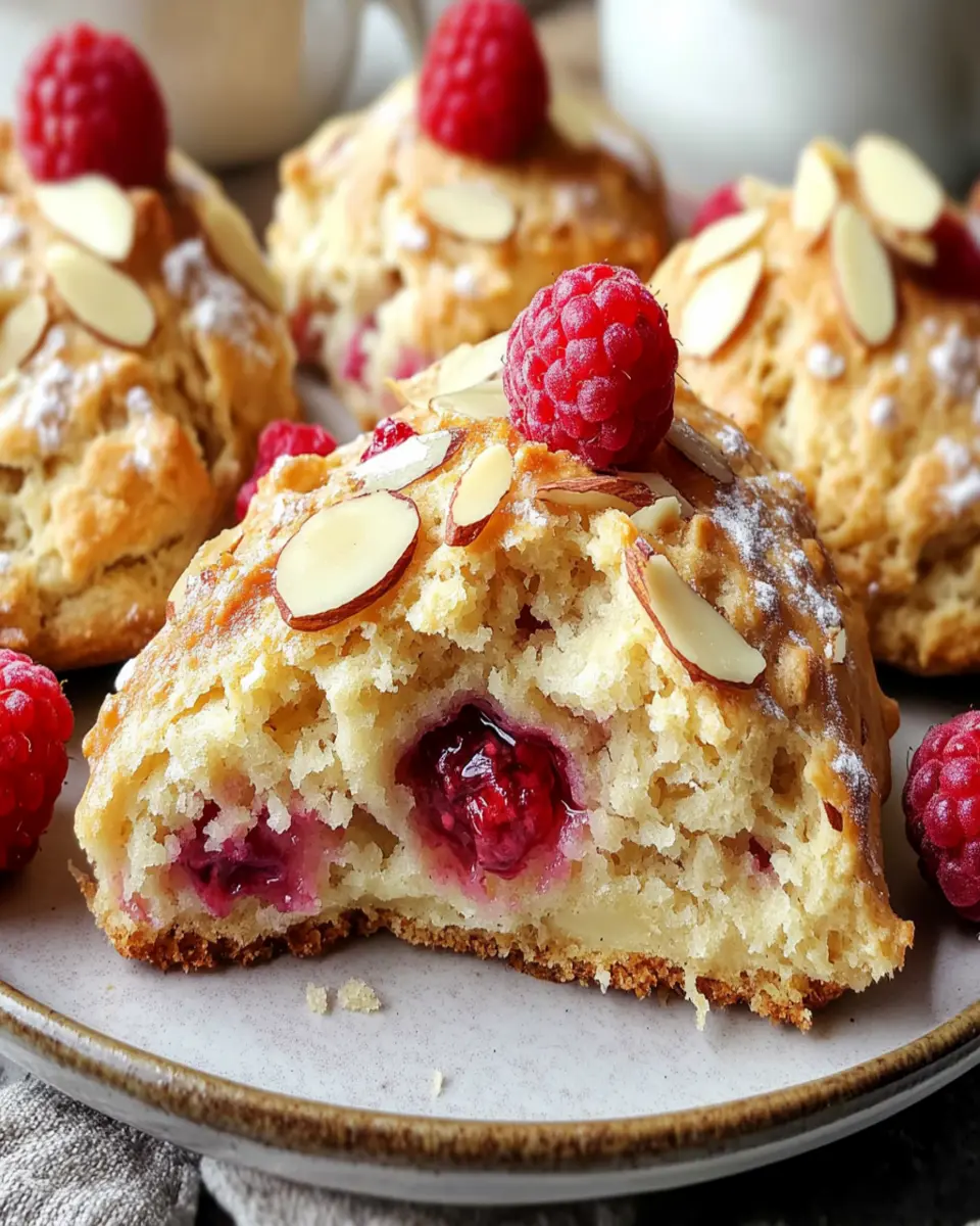 Raspberry Almond Scones Soft First Image First Image