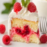 Raspberry Poke Cake (With A White Cake Mix) First Image First Image