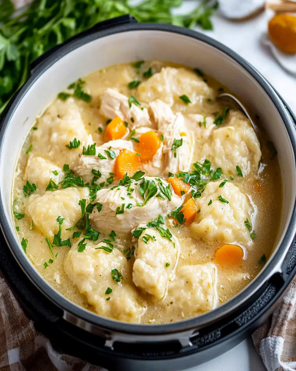 Instant Pot Chicken and Dumplings First Image First Image